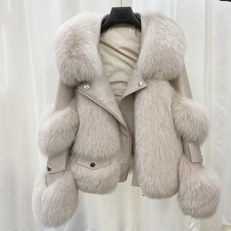 Womens Fur Coat Fox Cotton Padded Casual Winter Warm Jacket Female Loose Highquality Faux Overcoat 260916