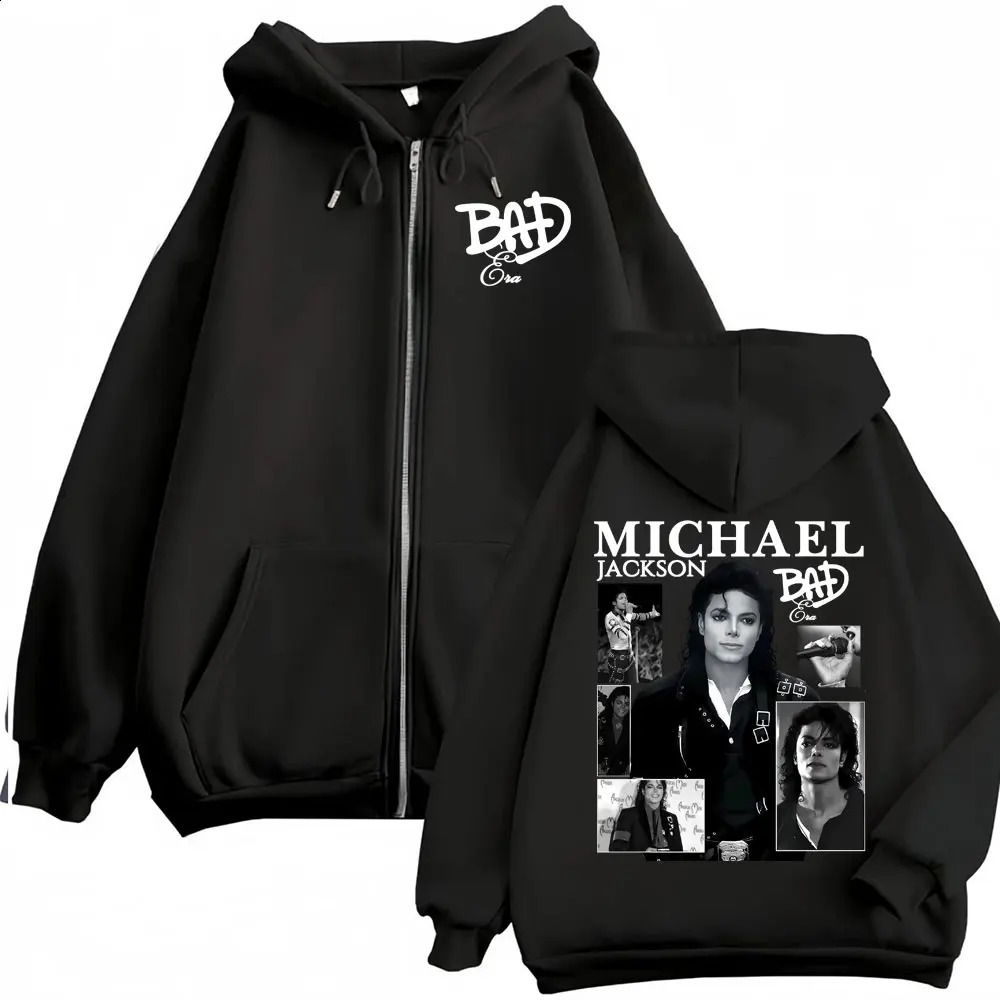 Bad Era Zipper Hoodie Men Women Harajuku Streetwear Jacket Sweatshirt Fleece Casual Zip Up Pullovers 260910