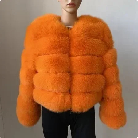 QUNTINA Fur Coat Real Winter WomenS New Fashion Furry Raccoon Women Winter Fluffy Jacket Thick Warm Furry Outwear Faux Fur Coat 2026 casual S L