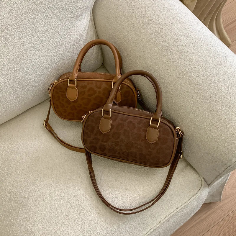 Fashion Classic Leopard Print Square Crossbody Bags Zipper ity y Handbags for Women Bowling Bag Shoulder 260917