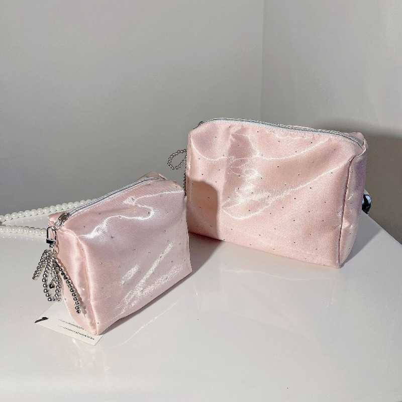Women New Fashion Small Makeup Bag Travel Organizer Cosmetic Handbag Pouch Girls Cute Square Zipper Wallet BagsT260917