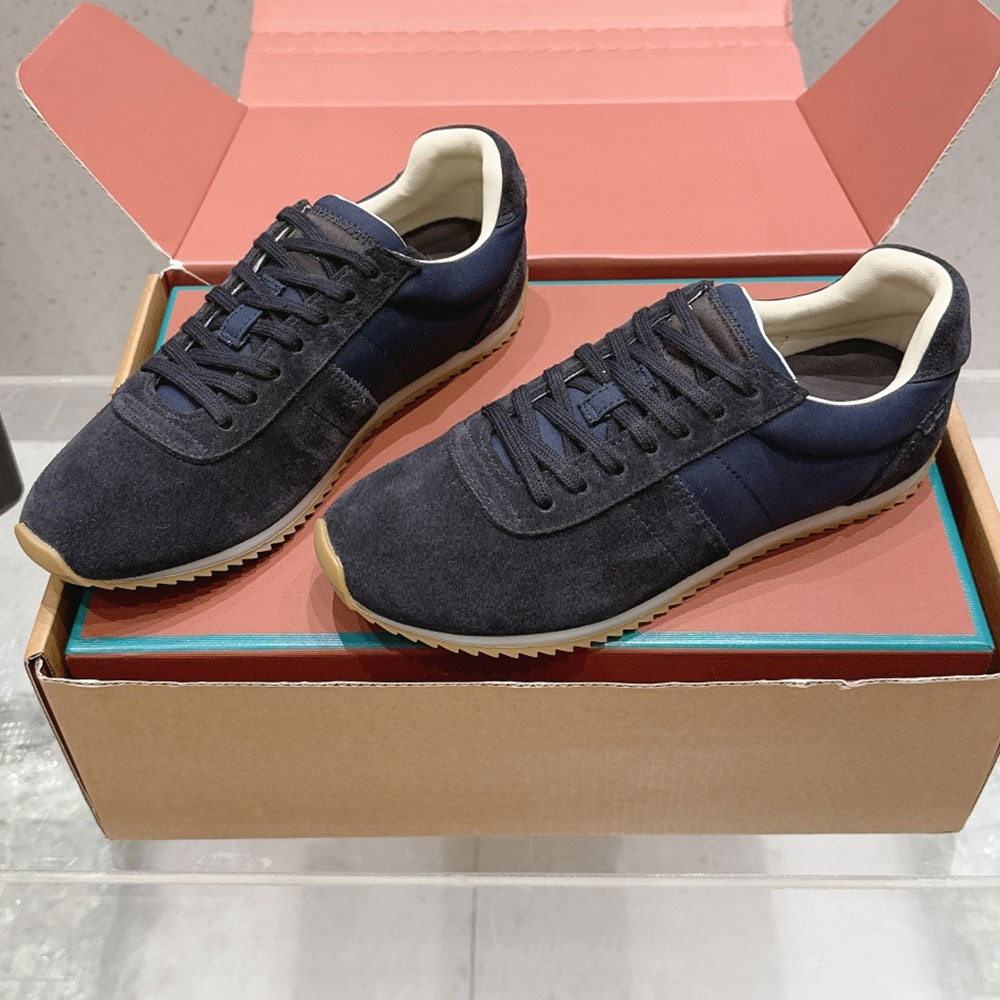 Womens Fast Walk Sneaker Mens Designer Sneakers SW0370 Refined Fashion Brand Low Top Sneaker Retro Style Luxury Lace up Casual Running Sneakers Rubb