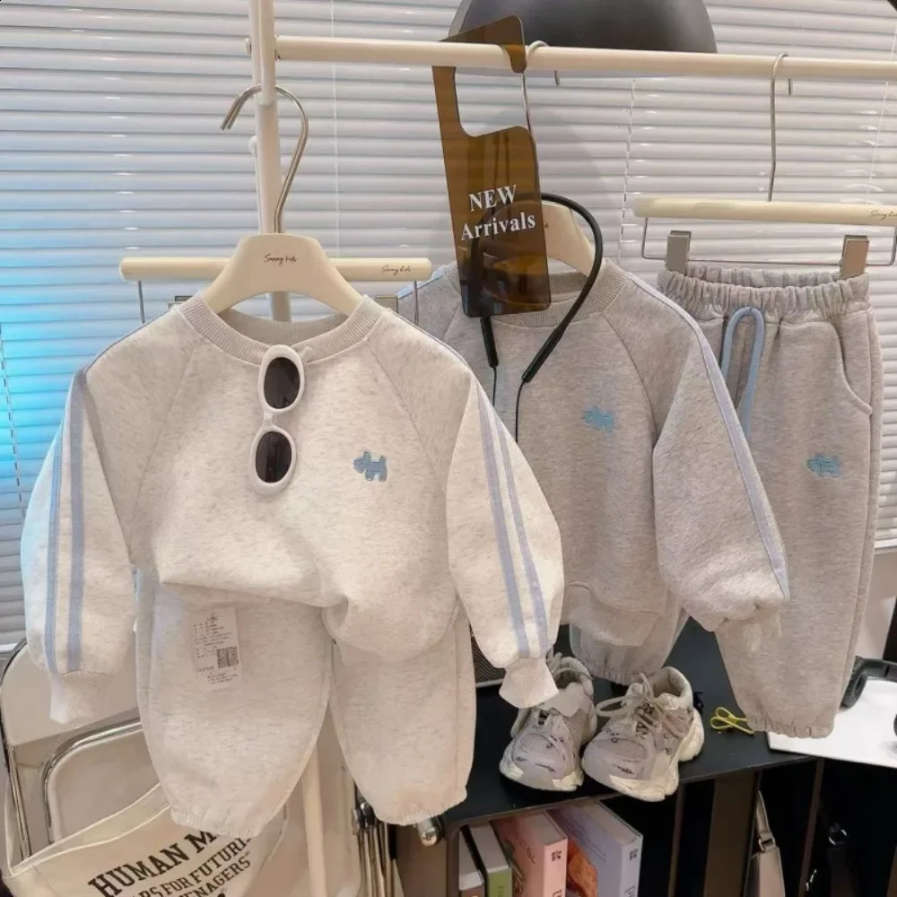 Autumn Comfortable Fashion Casual Hoodie Set for Babies Cute Boys and Girls Sports Children's Clothes Korean Version 260916