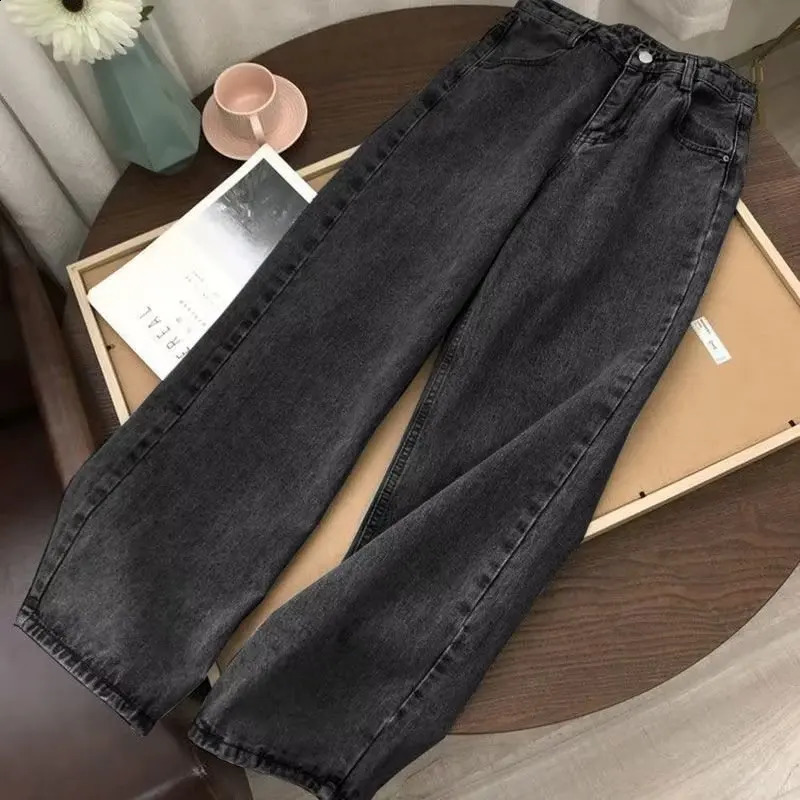 Y2K Retro Straight Leg Jeans Spring and Autumn Styles High Street Wide Leg Pants Loose Casual Pants Unisex Versatile Pants 260915