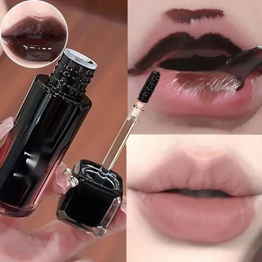 Luxury Chocolate Brown Peel Off Lip Stain Waterproof maquillaje Long Lasting Makeup Matte Liquid Lipstick Nude Black Tattoo Lips Tint Cosmetics Free