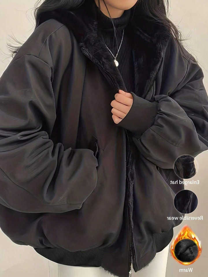 jacket Wear cotton long sleeved on both sides women's casual jacket autumn and winter warm new jacket H260917
