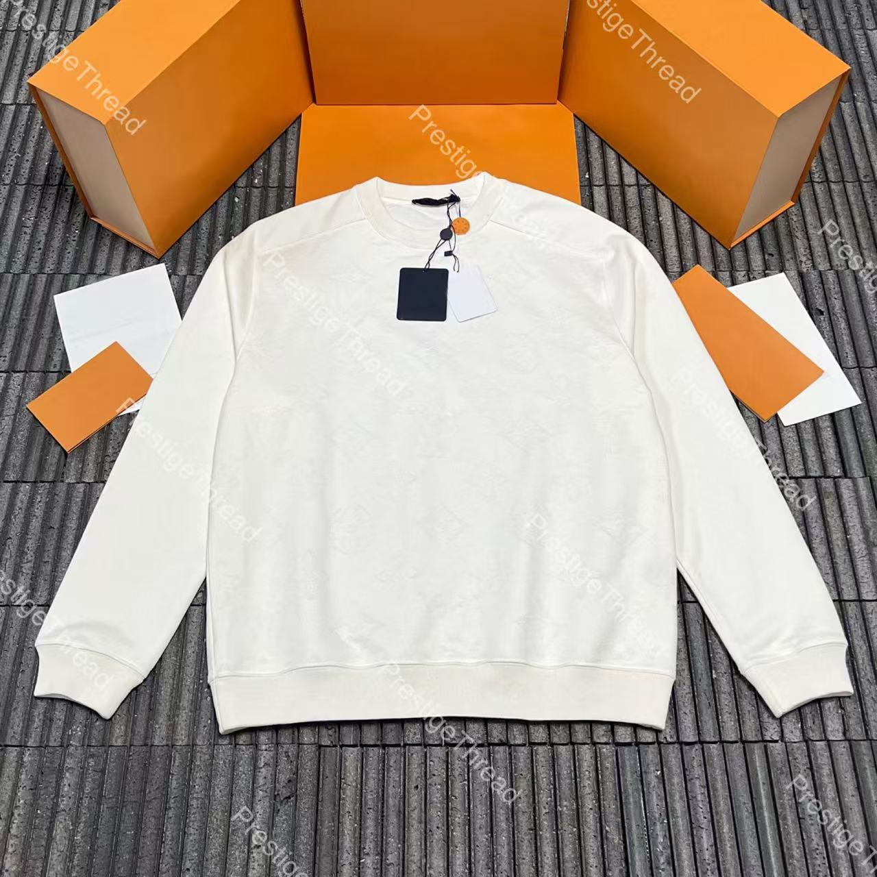 26ss shadow pattern jacquard pullover hoodie designer Men's Hoodies & Sweatshirts, all-cotton long-sleeve sweatshirt