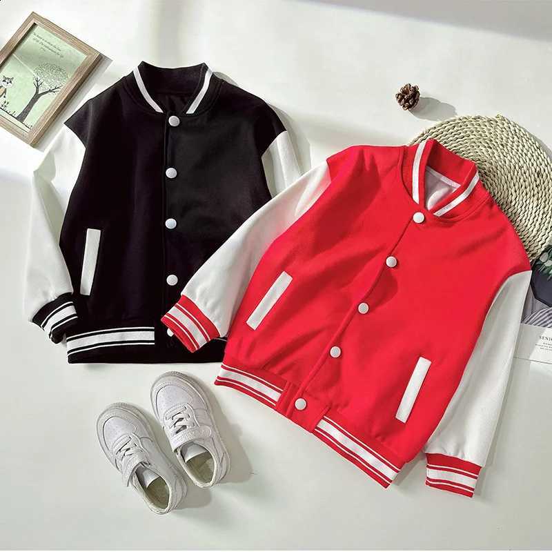 Jacket Children's Baseball 2025 Spring Simple Boys Girls Outerwears Teenage Casual Autumn Coats Big Kids Fashion ClothingT260916