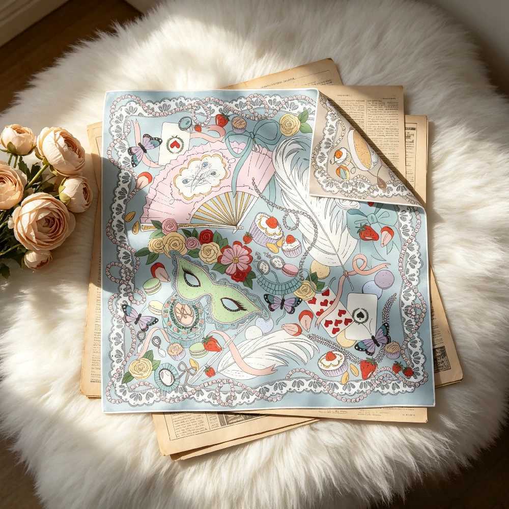 90Cm New Women's Versatile Outdoor Decoration Double-sided Heterochrome Herringbone Twill Large Square Scarf Shawl Scarf Q260916