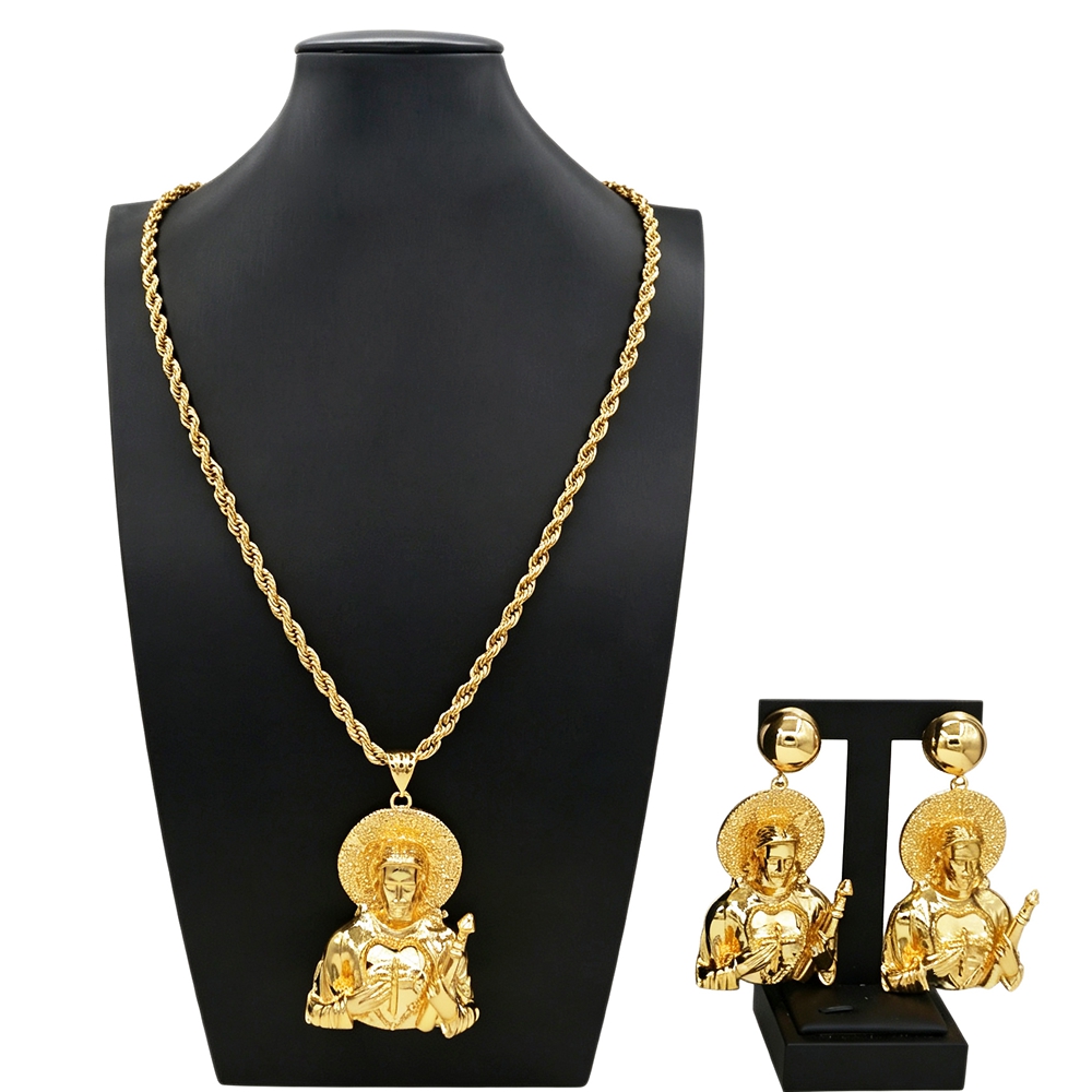 Yulaili Brazilian and Italian Gold Plated Ladies Fashion Jewelry Luxury Dubai Jewelry Sets High Quality Necklace Jewelry Set HK166522
