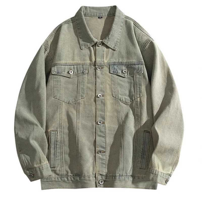 Spring Autumn Men's Trucker Denim Jackets Vintage Man Strtwear Jeans Jackets Men Loose Fit Windbreaker Workwear Cowboy Coats S260917RZV0