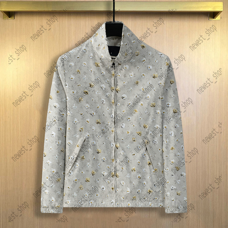 Designer Mens jackets Outerwear stand neck thin outwear luxury coats jacket luxury zipper Cardigan classic flowers Pattern Autumn Clothing