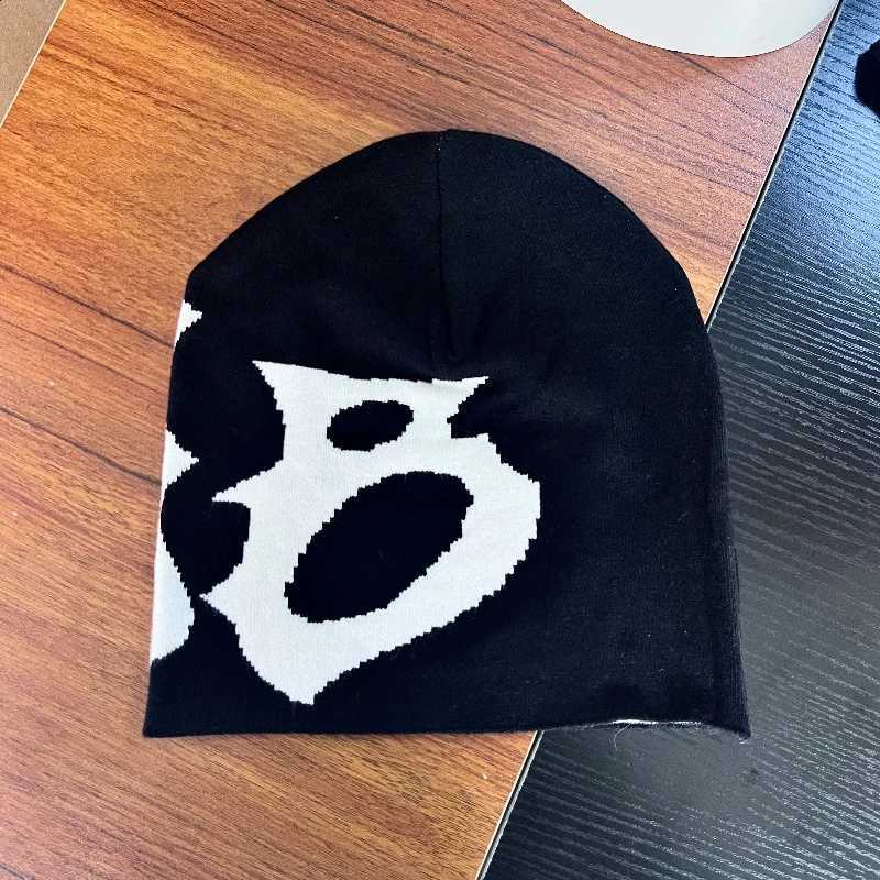 and Winter men's women's knitted hats cold hats trendy embroidery dome shaped geometric patterns printed adult hatsT260916