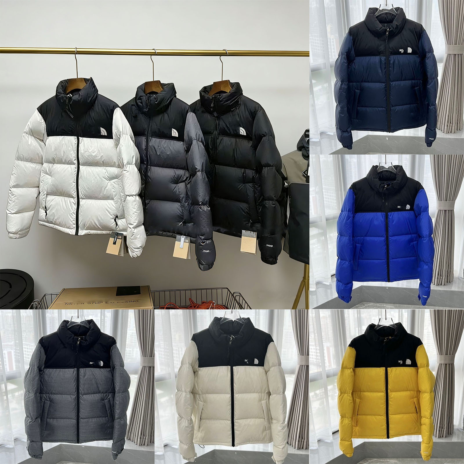 Designer 1996 Down Puffer Jacket Men Embroidery Waterproof Velcro Hidden Hooded Winter Jacket Thick Warm Coat for Men