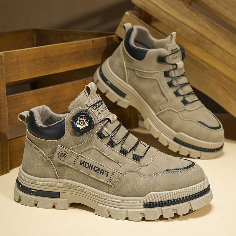 2025 New Style Men's Mid-Cut Hiking Boots | Versatile Comfort fa1 Thick-Sole | Outdoor Trekking Daily Casual Sports Shoe D260917