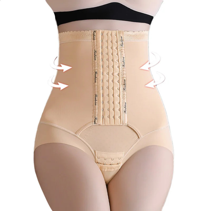 Dimmkof High Waist Hook Control Panties Seamless Hook Crotch Cotton Crotch Shapewear Plus Size Shaper Panties Postpartum Panty260915