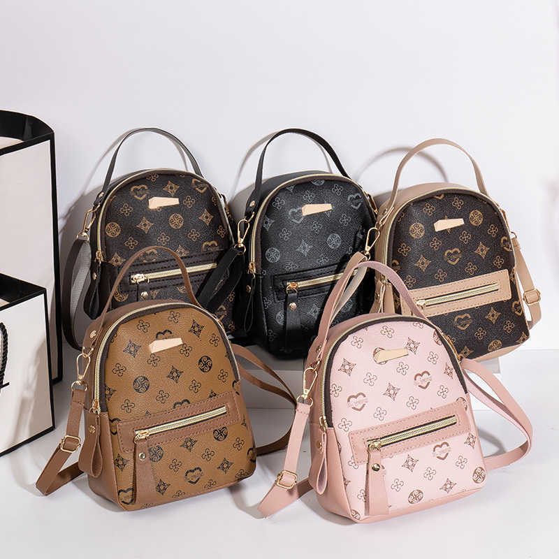 Print Women's Vintage Mini Backpack Casual Convertible Backpack With Shoulder Strap For Daily Use TravelT260917