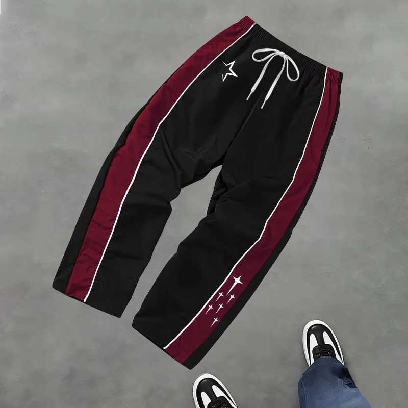 Hot Sale 2026 Men' Star Print Casual Sports Trouser Spring and Summer Fitness Training Trousers Suitable Everyday Trendy OutfitsT260917