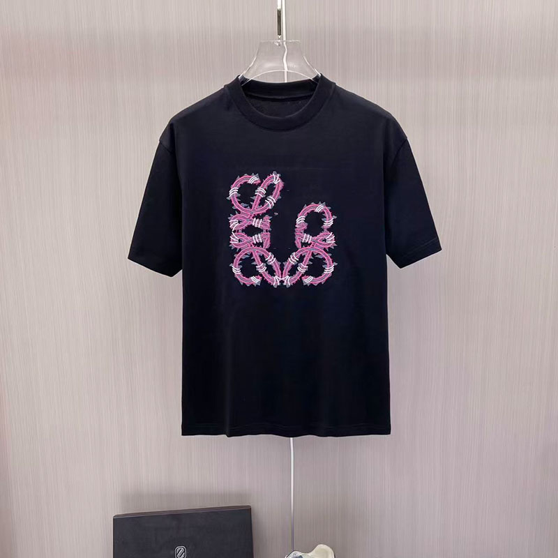 High-quality designer graphic shirt men's short sleeve designer's new street washing loose round neck casuas high street Trendl men's