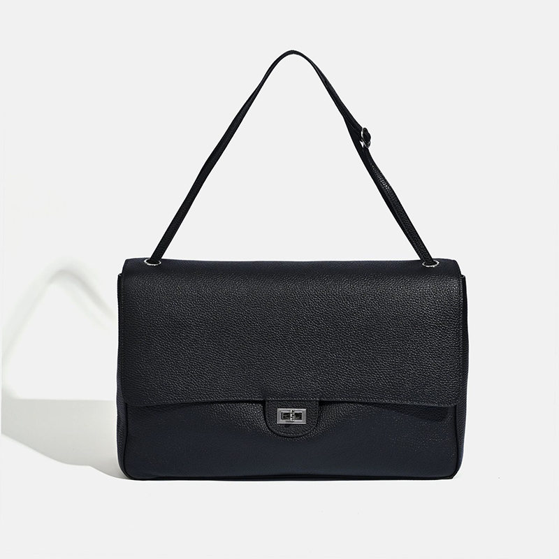 2026 Luxury Brand Genuine Shoulder Bags Winter Fashion Silver Buckle Women Handbags Cowhide Leather Flap Bag Woman Suotong0917
