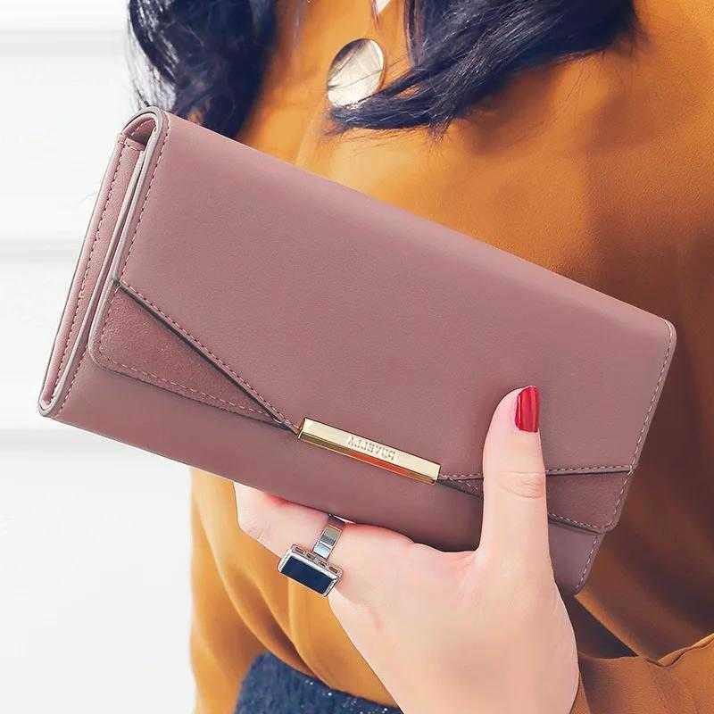 Wallet Women Long PU Leather Large Capacity Multi Holder Elegant Clutch Patchwork Phone Purse High Quality Money ClipT260917