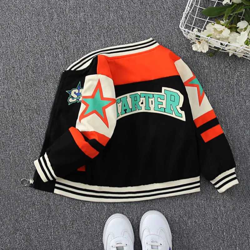 Baseball Children Spring Jackets Fashion Boy Coat 2024 New Prints Letter Teenager Clothing Kids Hoodless Casual TracksuitsT260916