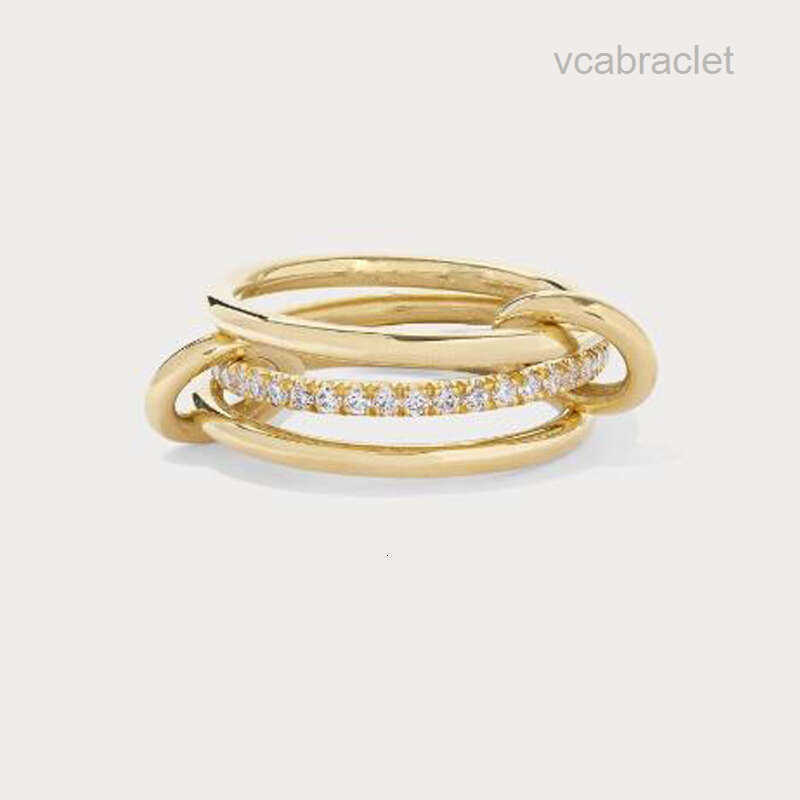 Band Designer Halley Gemini Rings Spinelli Kilcol brand New Industrial wind jewelry gold multiple ring women's gift VVS1