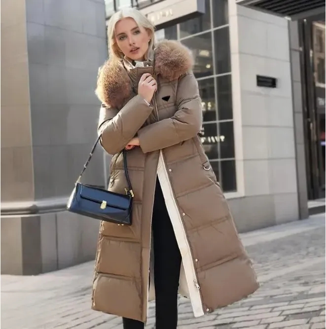 Puffer Jacket Medium to Long Down Cotton Jacket New Fashionable Slim Fit Thick Temperament Warm Winter Cotton Jacket Trendy