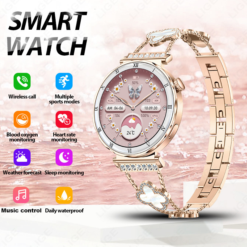 luxury watch 2026 New Smart i222 Small Round Screen Waterproof Bluetooth Call Multifunctional Wo Sports mens watches high quality designer