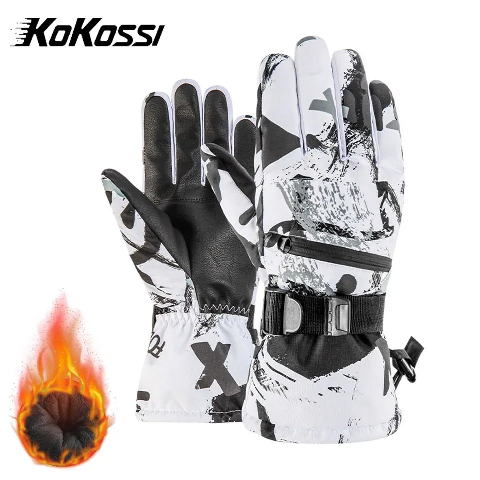 Waterproof Thermal Ski Gloves Winter Outdoor Snowboard Warm Fleece Gloves Unisex