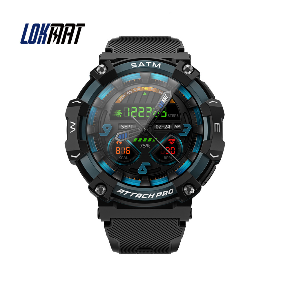 luxury watch One piece of LOKMAT ATTACK2 PRO Bluetooth calling outdoor sports bracelet health monitoring multi-function mens watches high quality de