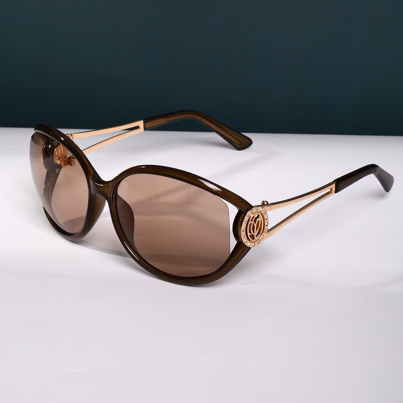 High-End Designer Sunglasses New Large-Frame Fashion Korean-Style Ins-Style Outdoor Driving Sunglasses, UV Protection, Round-Face Sunglasses Wholesa