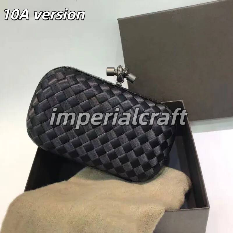 2026 10A Designer Knot Style Clutch bottegaoresbit Bag with Intreccio Woven Satin Metal Closure Crossbody Shoulder bottegadesirees Handbag b83