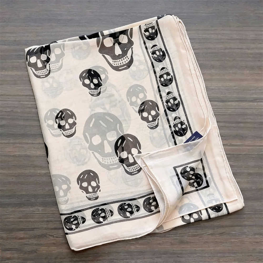 Skull Colors Pattern Silk Satin Scarf % Pure Shawl Soft Neck Scarf Accessories For Men Women S2609176Z7U