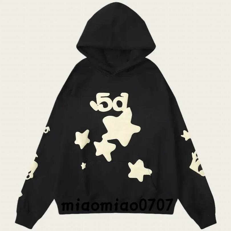Fashion Y2K Spider Web Hoodie Multicolor Star Print Sleeve Oversized Street Sweatshirt Designer mens and womens sportswear shirts 5a 4d2