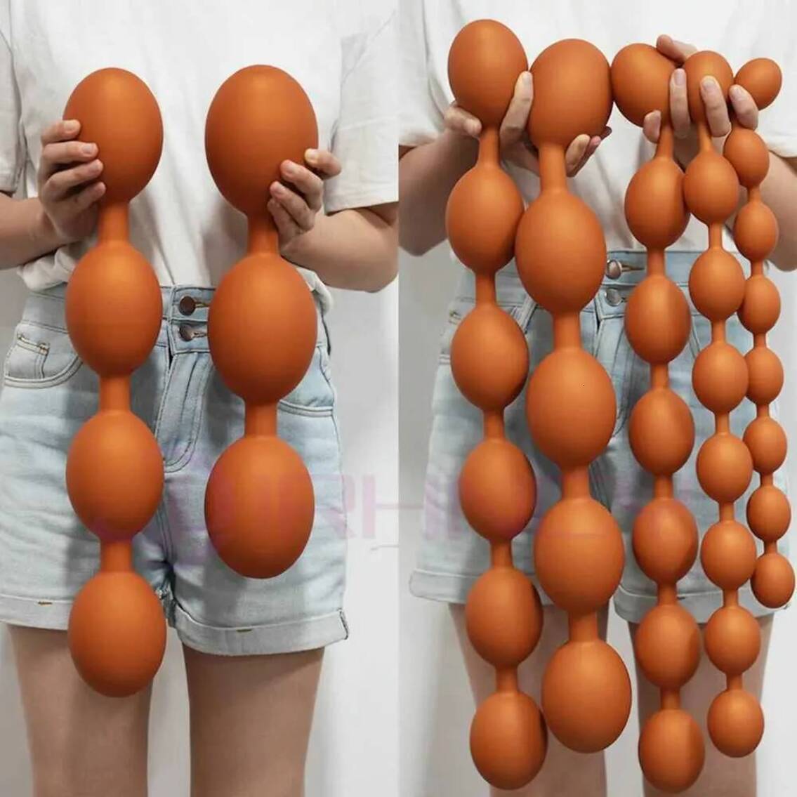 2026 New 3 0Cm Huge Beads Gay Dual Use Big Egg Butt Plug Liquid Silicone Soft adult toys Anal Balls Dildos Bdsm Prostate Massage Sex Shop JA35