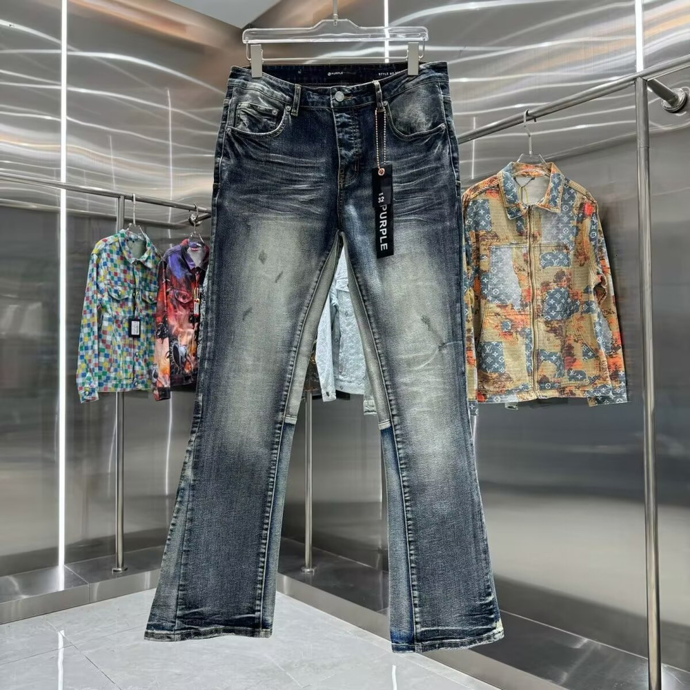 designer ksubi jeans for pants mens brand Jeans Men High-end Quality Straight Motorcycle Embroidery Retro Denim Biker Grey Paint 3