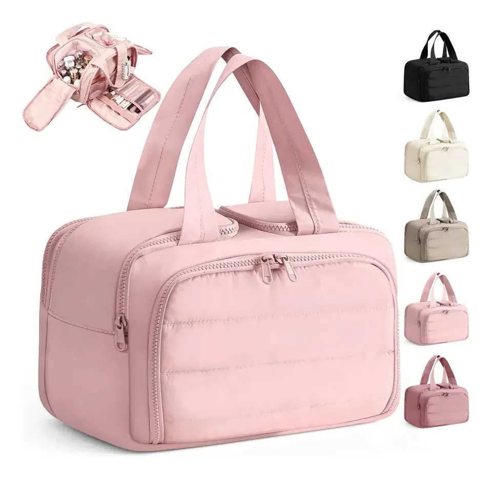 Capacity Makeup Large Bag Double Opening Portable Cosmetic Storage Bag Multifunctional Partition Travel Toiletry Handbag WaterprT260917
