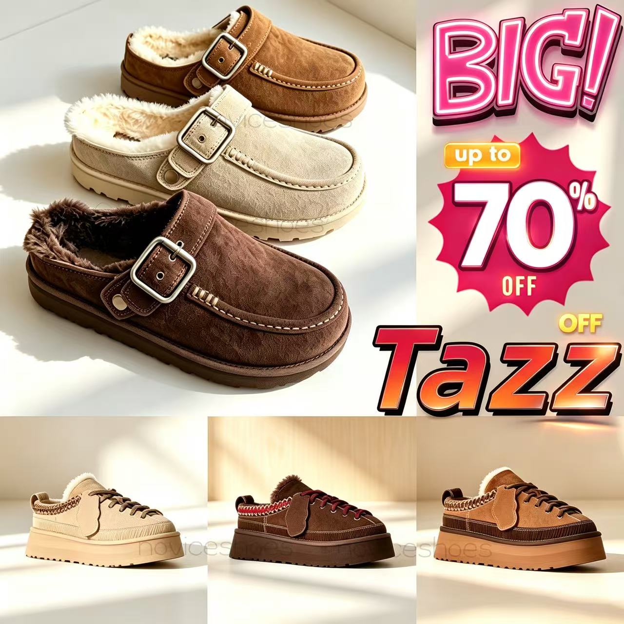 Womens Tazz Slippers Tasman Fur Slides Men Classic Mustard Seed Sand Ultra Mini Platform Boot Slip-on Les Petites Suede Wool Seal Winter Designer Si