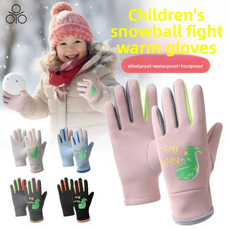 Children's Gloves for Autumn and Winter with Added Fleece Insulation for Warmth Men's and Women's Outdoor Sports Gloves 260915