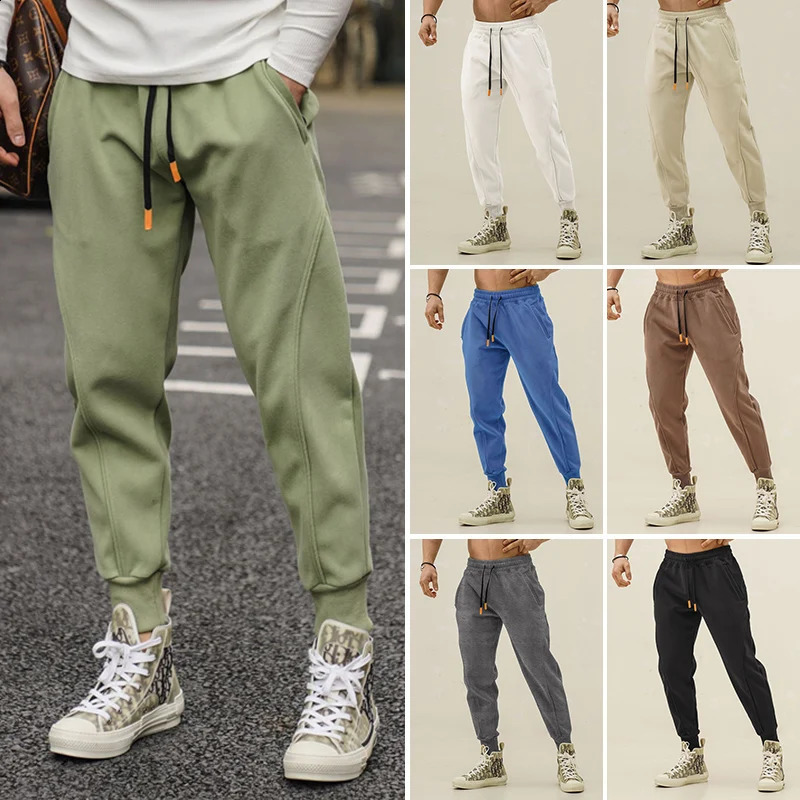 Men Casual Sport Pants Cotton Cargo Pants Trousers Men Jogger Training Gym Sweatpants Jogging Trackpants Men Clothing Streetwear 260917