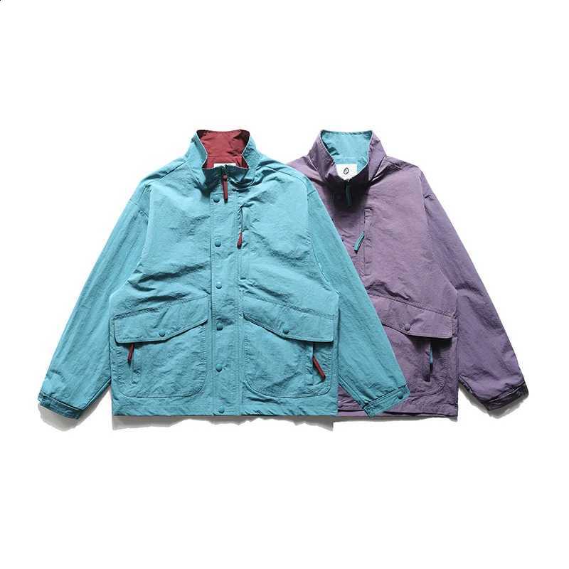 MAQVOB Top Quality EU US Size Softshell Autumn Men Jacket Contrast Color Lining Multiple Pockets Workwear Coat Jacket C260917