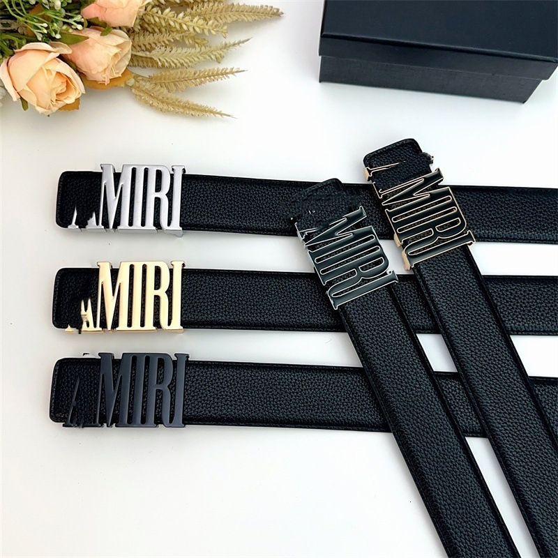 New trendy light-luxury two-layer cowhide business fashion versatile online new style belt for jeans