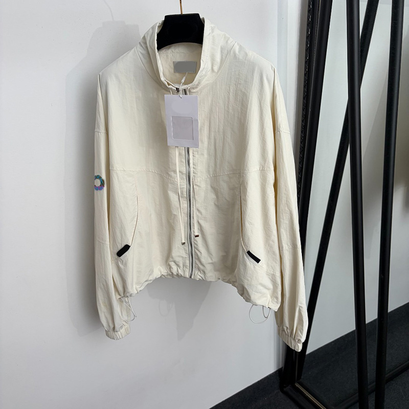Women Designer Windbreaker Jackets Stand Collar Long Sleeve Jackets Summer Outdoor Sun Protection Coats for Women
