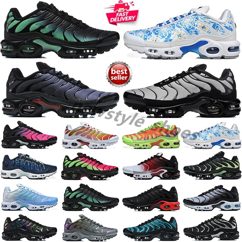Designer tns Running Shoes for Men Women tn3 Triple Black White Sunrise Red tn plus drift flat pewter utility chaussure Outdoor Mens Trainers Sneake