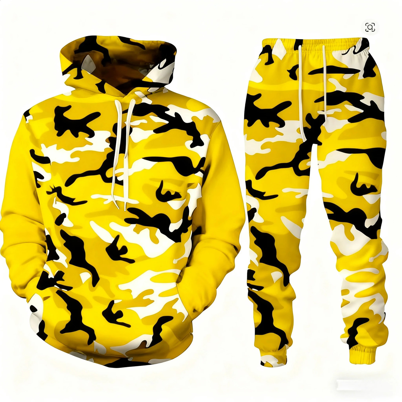 2026 Camouflage Hoodie Two Piece Hoodie Pant Sets Santa Claus 3d Print Set Men Women Fashion HoodiePant Jogging Suits 260917