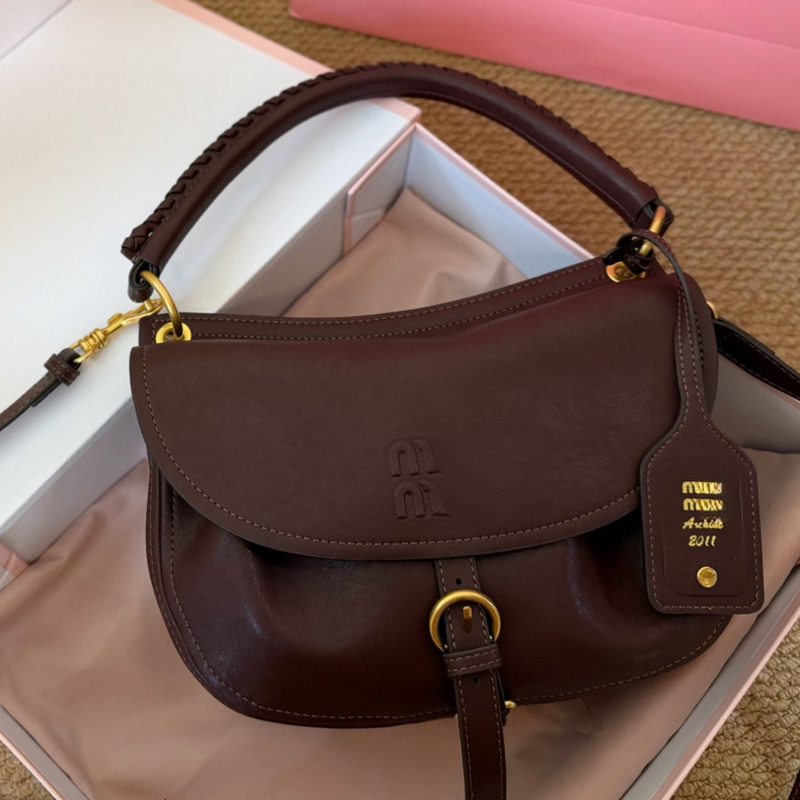 Muilies Bag Designer Tote Mieumieubag Mini Sac De Luxe Luxury Bag For Women Vintage Woven Handle Duffle Leather Crossbody Shoulder Kids Travel Bag