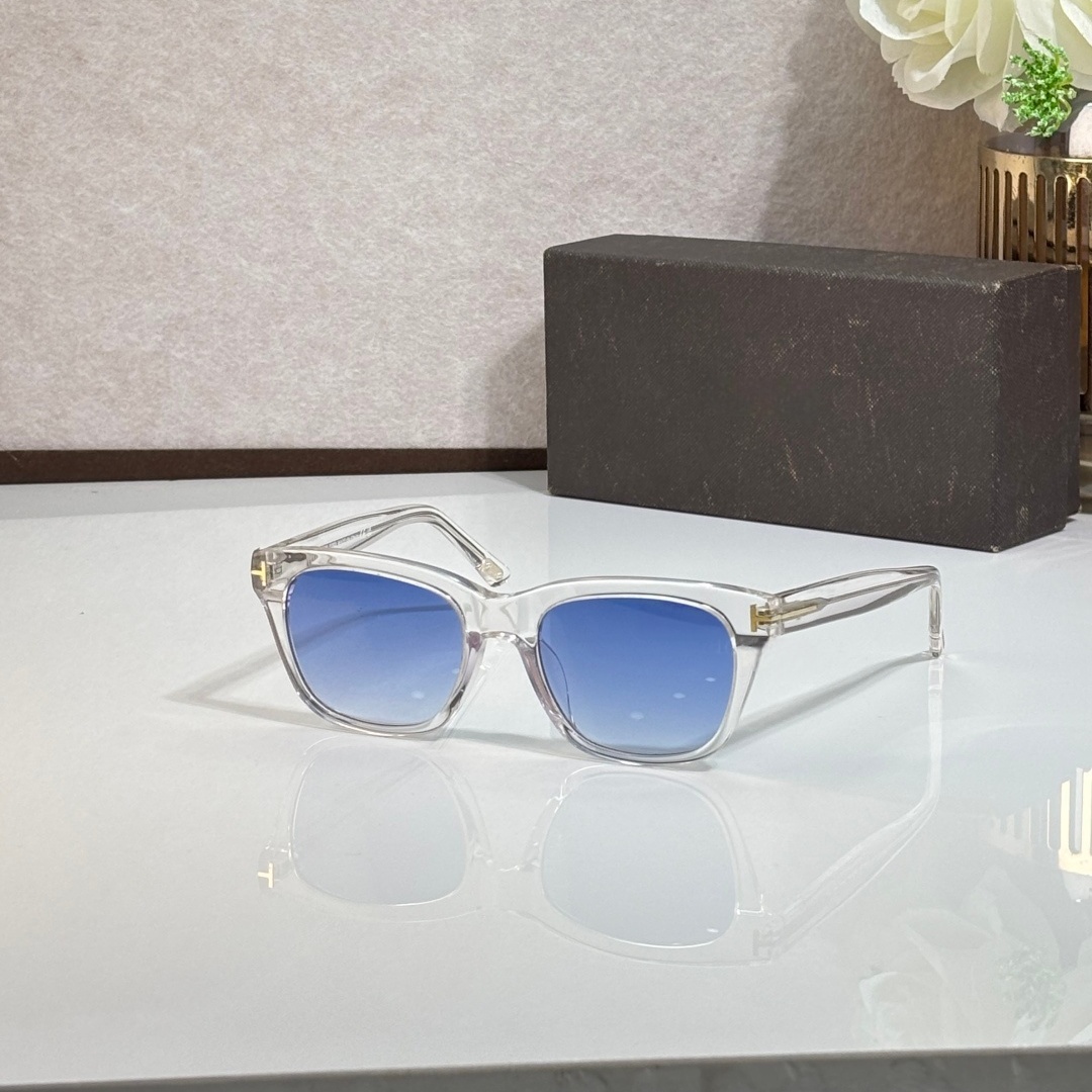 Retro Square Acetate Sunglasses for Men Women, Classic T Shape Decor Polarized UV400 Protection Sun Glasses, Multi Color Optional