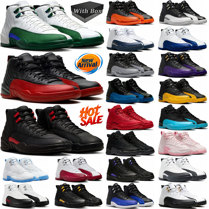 With Box Designer 12 12s JumpmanBasketball shoes Men Women Bucks Bloodline Taxi French Blue Flu Game Cherry Playoffs dh gates mens trainers sports s