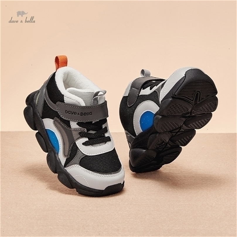 Dave Bella Children Sports Shoes Boy Sneaker Black Winter Kids Casual Shoes Girl Running Tennis Running Sneaker DB4243608 260915CJ
